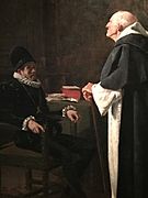 Felipe II y El Gran Inquisidor, 1880 , Pedro Lira