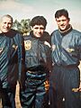 Heber Mastrangelo-Diego Maradona-Fabian Bazan