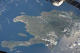ISS-20 Caribbean island of Hispaniola from the ISS.jpg