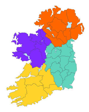 Archivo:Ireland location provinces