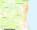 Map commune FR insee code 2B033