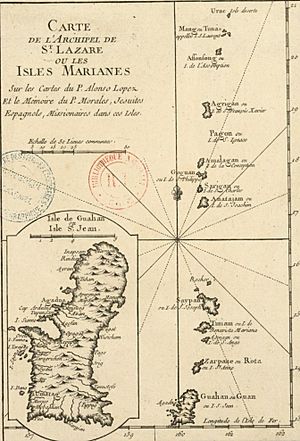 Archivo:Map of the Mariana Islands by Alonso Lopez, 1764 (cropped)