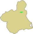 Mapa localizacion sierra de la pila region murcia
