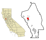 Napa County California Incorporated and Unincorporated areas Deer Park Highlighted.svg