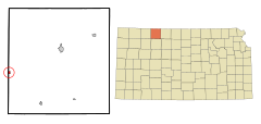 Norton County Kansas Incorporated and Unincorporated areas Clayton Highlighted.svg
