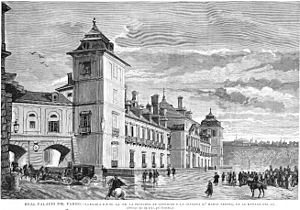 Archivo:Palacio del Pardo, 1885, por Juan Comba
