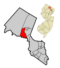 Passaic County New Jersey Incorporated and Unincorporated areas Bloomingdale Highlighted.svg