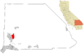 San Bernardino County California Incorporated and Unincorporated areas Apple Valley Highlighted