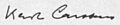Signatur Karl Carstens