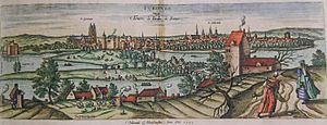 Archivo:Tours, 1561, Joris Hoefnagel archives Indre et Loire, B coll. n° 2889