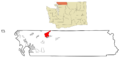 Whatcom County Washington Incorporated and Unincorporated areas Peaceful Valley Highlighted