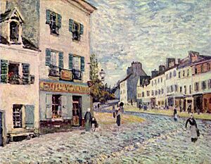 Archivo:A Street in Marly by Alfred Sisley