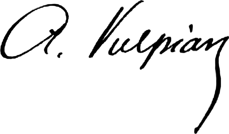 Alfred Vulpian signature