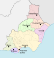 Almería - mapa municipal y Partidos Judiciales