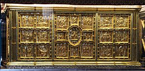 Archivo:Altare di s. ambrogio, 824-859 ca., fronte dei maestri delle storie di cristo, 01