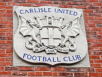 Carlisle United badge in stone - geograph.org.uk - 4868527.jpg