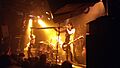 Chris playing the didgeridoo live