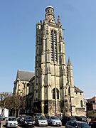 Compiègne (60), église St-Jacques, façade occidentale 1