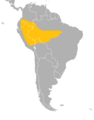 Distribución Atelocynus microtis