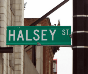 Archivo:HalseyStreet(Newark)streetsign