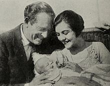 James Kirkwood Sr-Lila Lee-James Kirkwood Jr1924.jpg