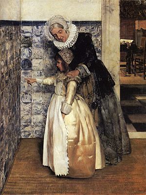 Archivo:Laura Theresa Alma-Tadema - The Bible Lesson