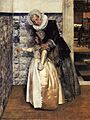 Laura Theresa Alma-Tadema - The Bible Lesson