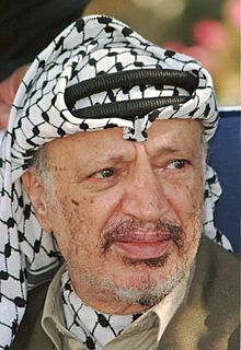 Leader of the PLO, Yasser Arafat, 1996 Dan Hadani Archive.jpg