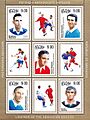 Legends of Abkhazian Soccer 2009 stampsheet