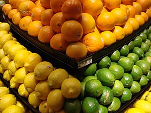 Archivo:Lemon, Lime and Orange