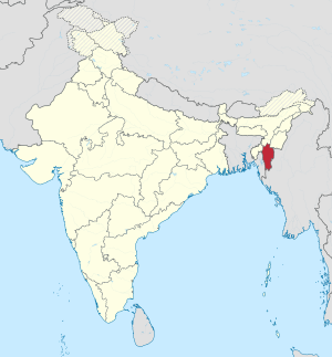 Mizoram in India (claimed and disputed hatched).svg
