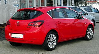 Opel Astra 1.4 ecoFLEX Cosmo (J) rear 20110116