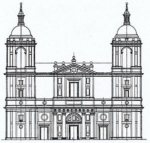 Archivo:Reconstrucción fachada catedral valladolid