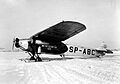 Samolot PLL LOT Fokker F.VII znak SP-ABC
