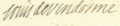 Signature of Louis (Joseph) de Vendôme, Duke of Vendôme in 1699
