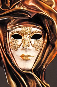 Venetian Carnival Mask - Maschera di Carnevale - Venice Italy - Creative Commons by gnuckx (4820456037)