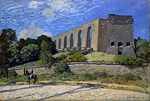 Archivo:Alfred Sisley - Aqueduct at Marly - Google Art Project