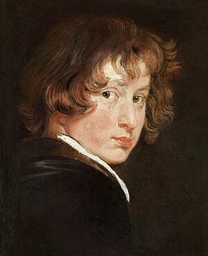 Archivo:Anthony van Dyck - Self-Portrait (Academy of Fine Arts Vienna) (cropped to painted surface)