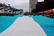 Archivo:Bicentenario - Bandera argentina