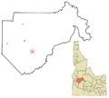 Boise County Idaho Incorporated and Unincorporated areas Idaho City Highlighted