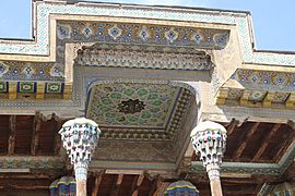 Bolo Haouz mosque outside 93 ceiling of iwan