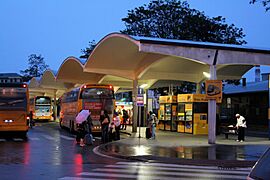 Bus station Brno Grand in night 1