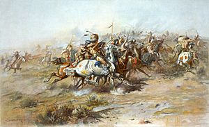 Archivo:Charles Marion Russell - The Custer Fight (1903)