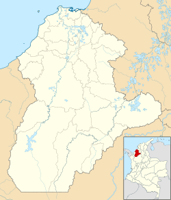 Saiza ubicada en Córdoba (Colombia)