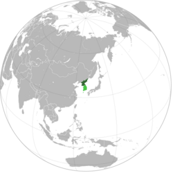 Democratic People's Republic of Korea (orthographic projection).svg