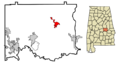 Elmore County Alabama Incorporated and Unincorporated areas Eclectic Highlighted
