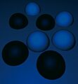 Esferas iluminación Azul. -Iñaki Otsoa. CC. By ShA $no- copia