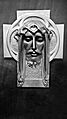 Evangelical grave cross from Germany - Anonymous work by Christ as an art nouveau cross around 1910 made of bronze