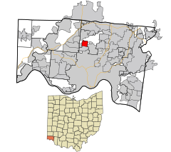 Hamilton County Ohio Incorporated and Unincorporated areas Mount Healthy highlighted.svg