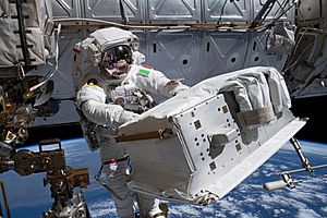 Archivo:ISS-61 EVA-6 (b) Luca Parmitano carries the new thermal pump system